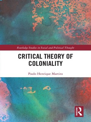 cover image of Critical Theory of Coloniality